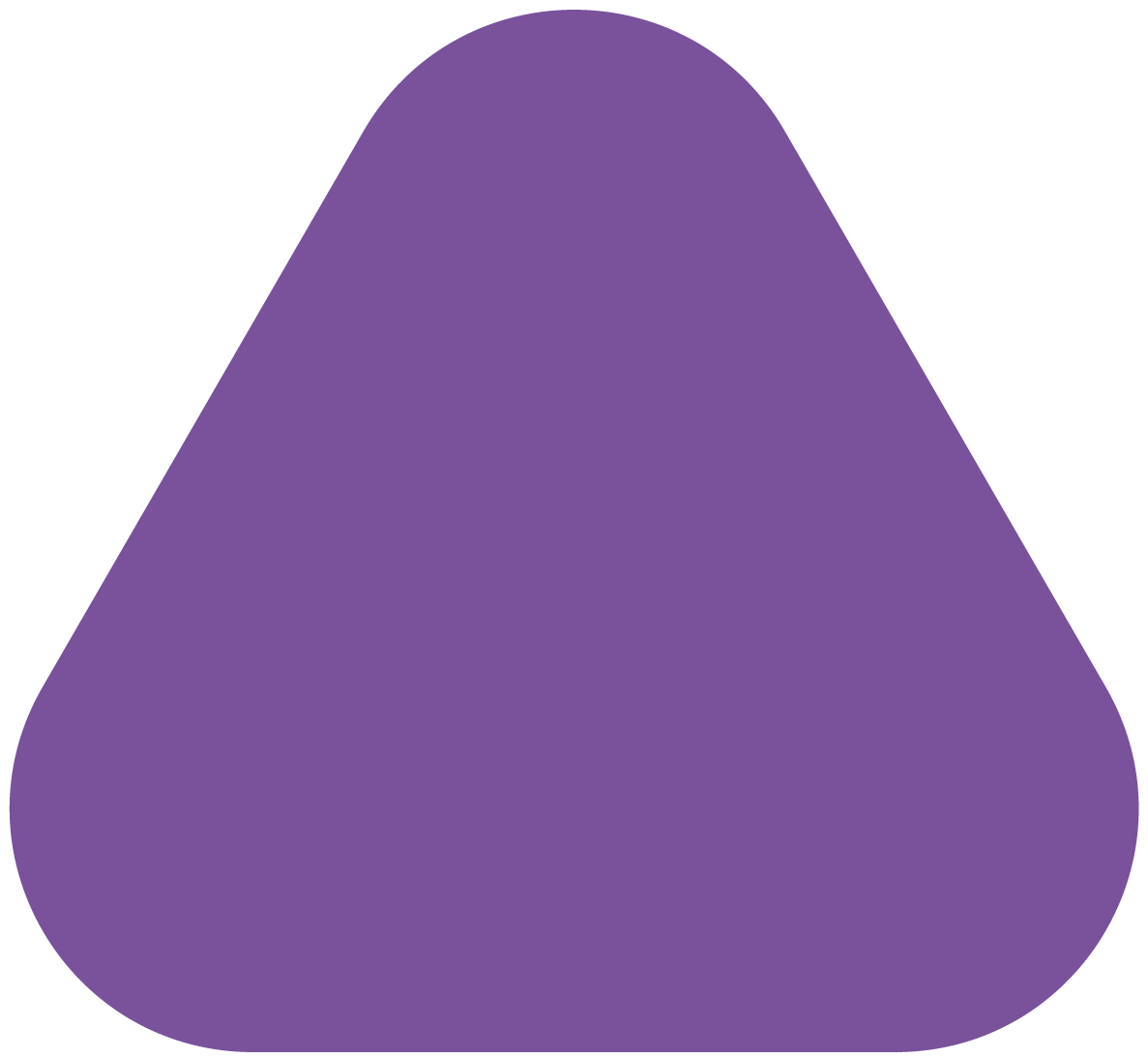 Elemento para página web. Triángulo violeta